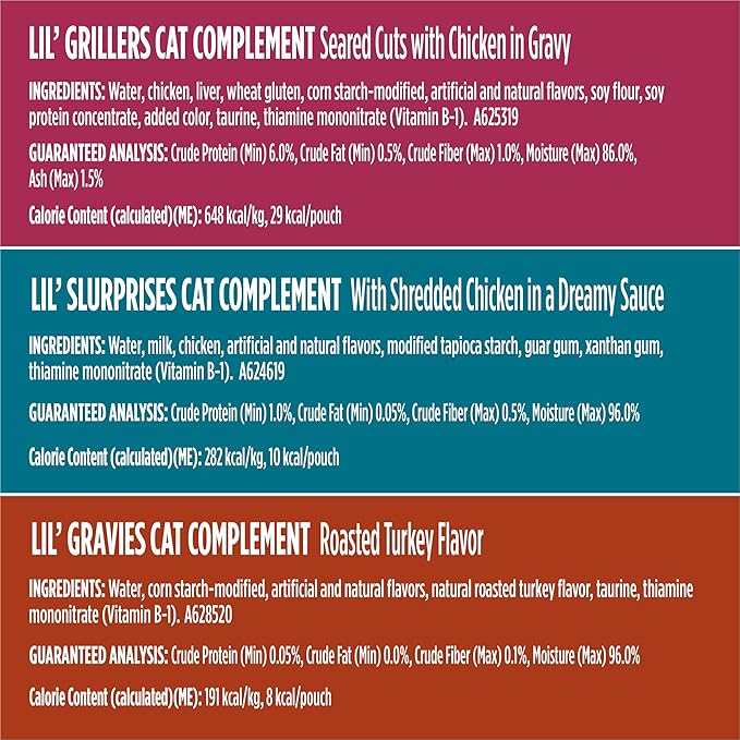 Purina Friskies Poultry Faves Lickable Gravy Cat Food Topper Variety Pack - 8 ct. Box