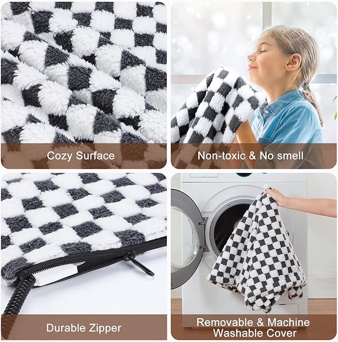 MIXJOY Pet Heating Pad, 11 Adjustable Temperature Dog Heating Pad Indoor with Timer, Heating Pad for Dogs Cats, Electric Cat Heating Pad with Washable Cover, Heated Pet bed-35''x24'', Large