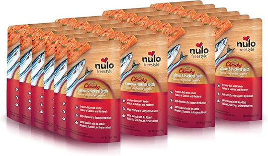 Nulo Freestyle Cat & Kitten Wet Cat Food Broth, Premium All Natural Grain-Free Cat Food Topper with No Added Minerals or Preservatives and High Animal-Based Protein (Pack of 24)
