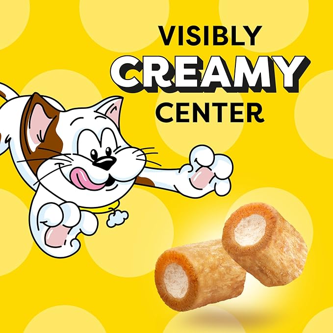 Temptations Tender Fills Roasted Chicken Flavor Crunchy and Soft Adult Cat Treats, 2.1 oz. Pouch (Pack of 12)