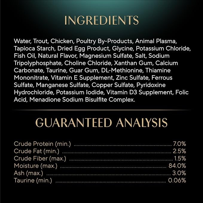 Sheba Perfect Portions Wet Cat Food Cuts in Gravy Tender Trout Entree, 2.6 oz., Twin-Pack Trays (24 Count, 48 Servings)