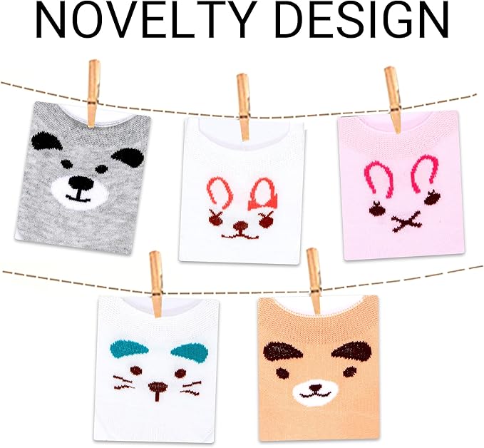 Benefeet Sox Womens Girls Cute No Show Liner Socks Non Slip Funny Patterned Low Cut Socks Novelty Cotton Loafer Footies Sock