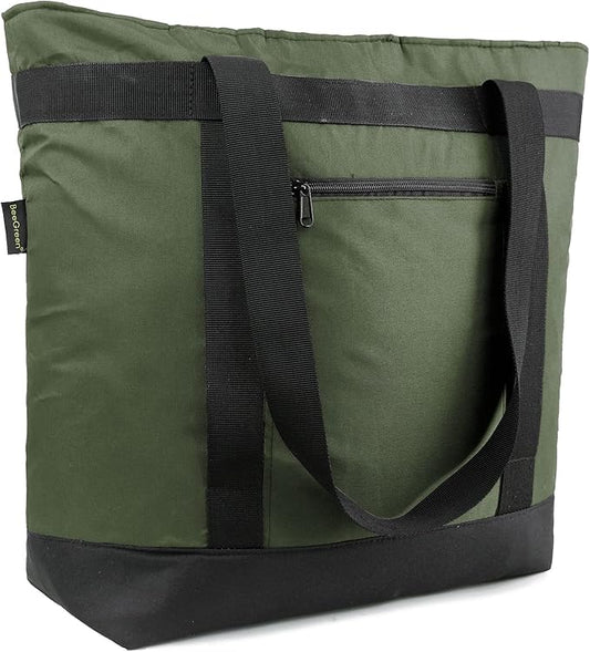 BeeGreen Insulated Cooler Bag Leakproof Freezer Shopping Tote for Groceries Thermal Food Delivery Bag