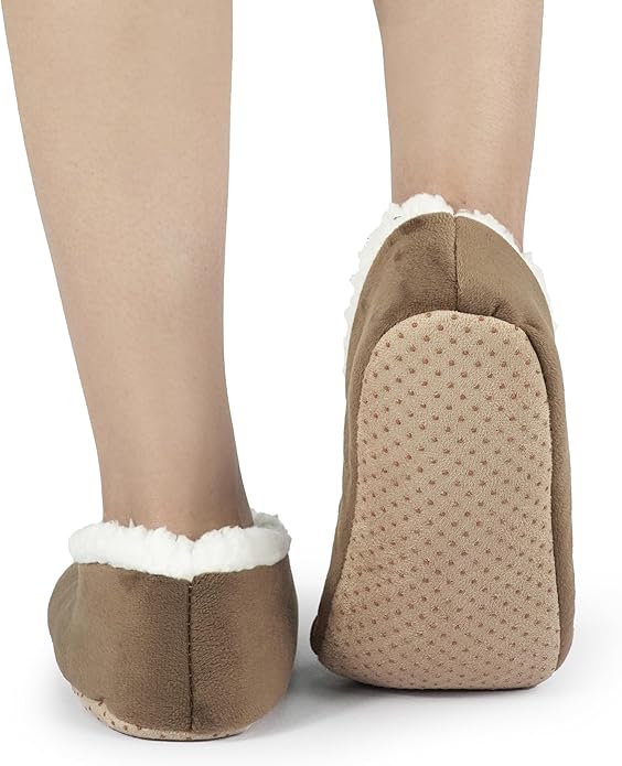 BenSorts Fuzzy Slipper Socks for Women Funny House Slippers with Grips