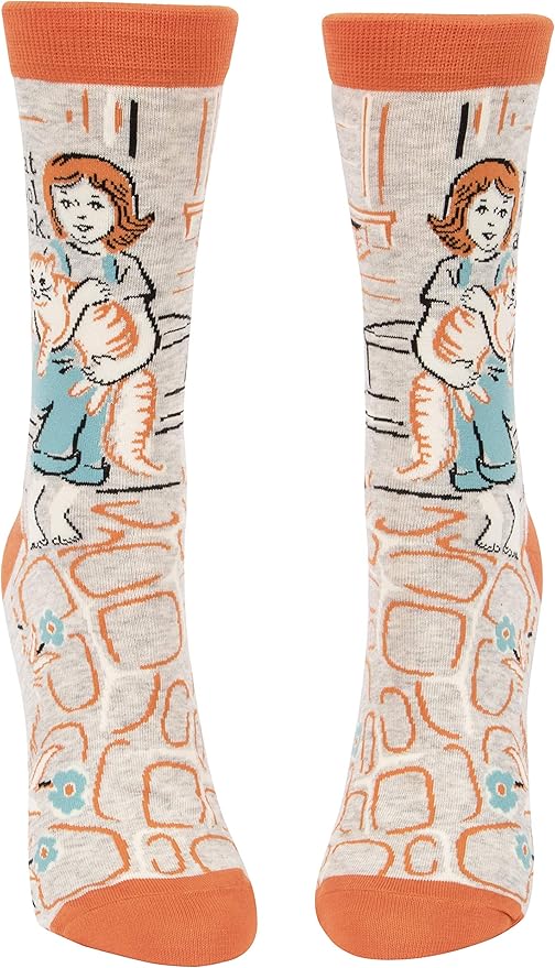 Blue Q Women's Funny Novelty Crazy Crew Socks with Sayings