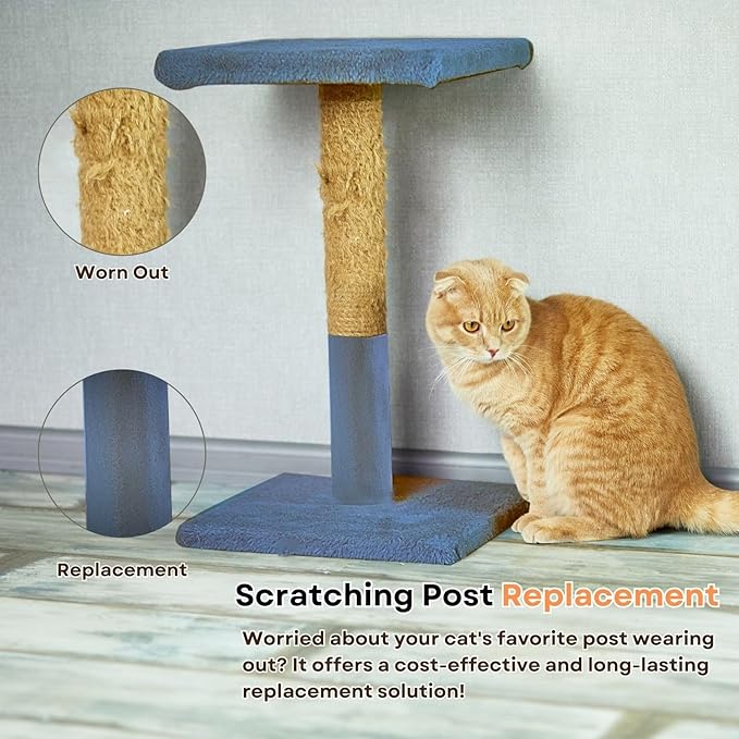 Cat Scratch Mat (Dark Grey, 5-Pack, 9.8''*18.8''), Furniture Protector from Cats Scratching, Strong Self-Adhesive Backing for Easy and Sturdy Application, Versatile for Cat Trees, Posts, and Beds