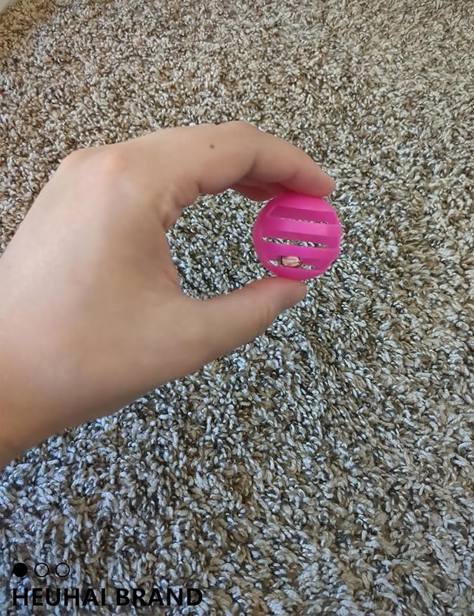 Cat Toys, 19pc Set for Indoor Cats and Kittens, Fuzzy Balls, Jingle Bells, Wind-Up Chick, Catnip Fish, Fun Interactive Play