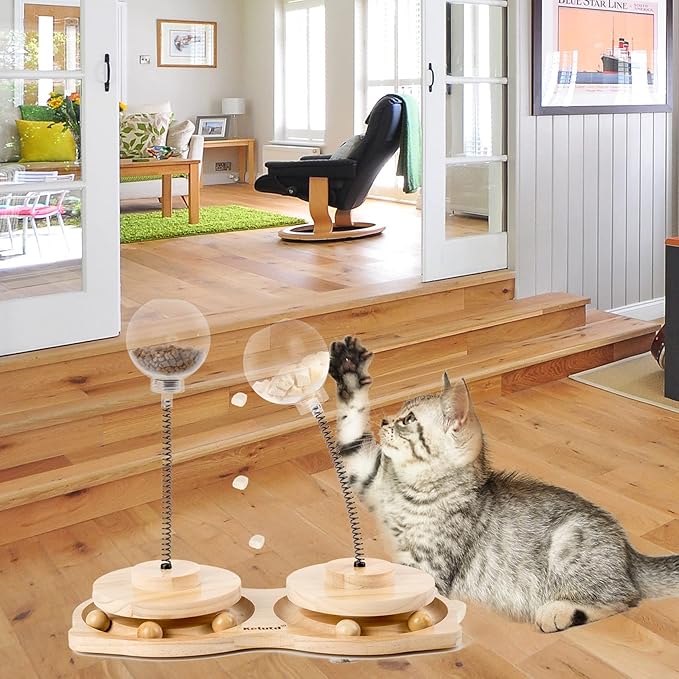 Ulong Cat Toys, Interactive Cat Dog Feeder Toy, Pet Exercise Toys, Cat Toys for Indoor Cats/Kitten as Cat Gifts, Patented Product (Large)