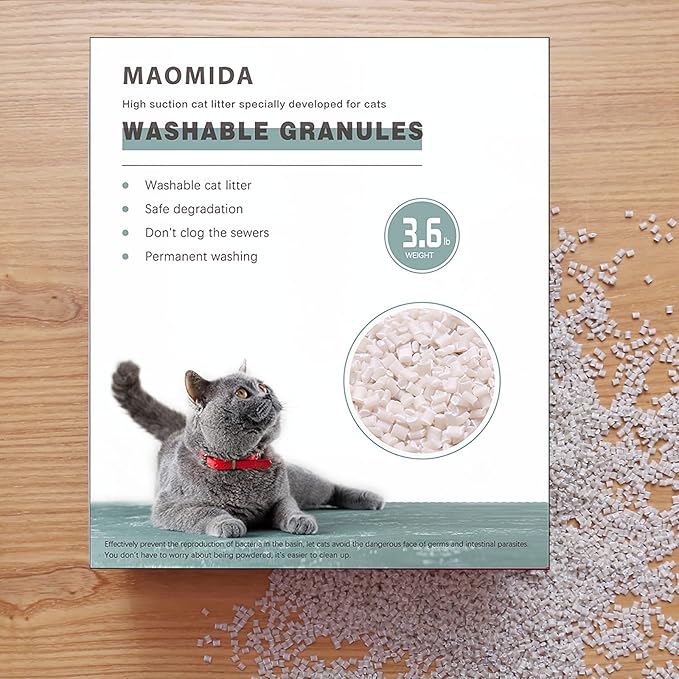 7.2pounds Washable granules can be Used Instead of Cat Genie