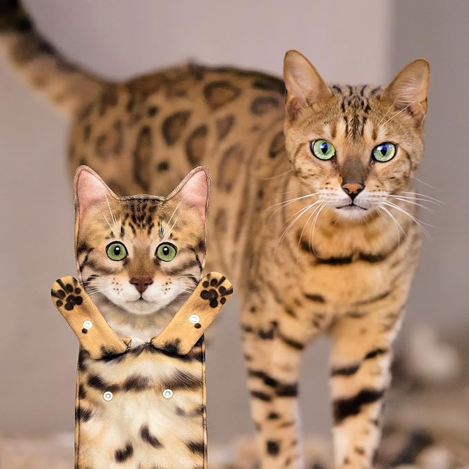 AGRIMONY Cat Funny Hand Towels for Bathroom Kitchen - Cute Decorative Cat Decor Hanging Washcloths Face Towels Super Absorbent Soft - Housewarming Birthday Christmas Fun Gifts for Women Cat Lovers