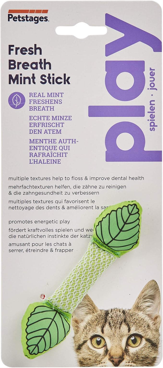 Petstages Fresh Breath Mint Stick Dental Cat Chew Toy