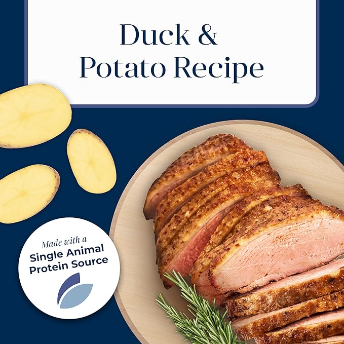 Blue Buffalo Basics Grain-Free Wet Cat Food, Skin & Stomach Care, Limited Ingredient Diet for Indoor Cats, Duck & Potato Entrée, 3-oz Cans (24 Count)
