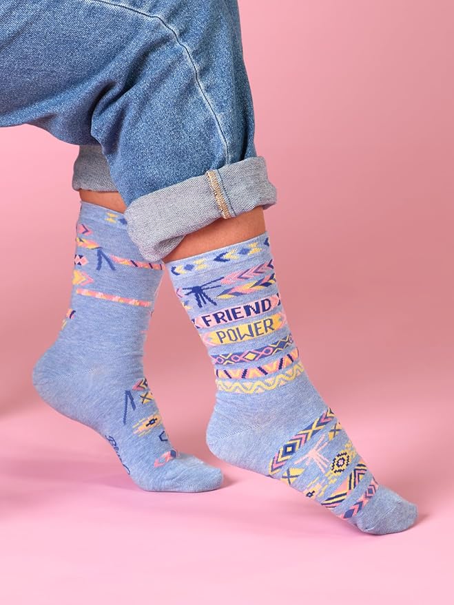 Blue Q Women's Funny Novelty Crazy Crew Socks with Sayings