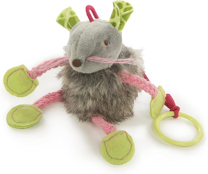 SmartyKat Bouncy Mouse Bungee Dangler Plush Cat Toy - Randomly Selected Color, One Size