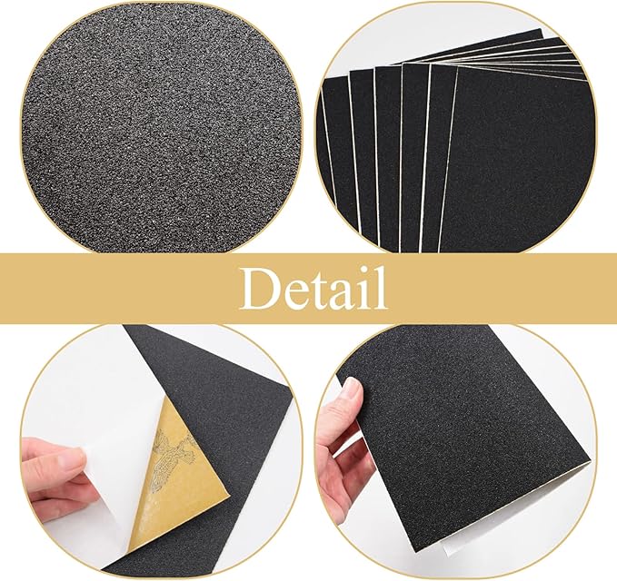 8 pcs Dog Scratch Replacement Pad, Self-Adhesive Emery Paper Scratching Dog Pad Replaceable Sticky Sandpaper Dog Scratch Board, Trim, Nail Care, File Scratch Board for Dog Cat Claw Care, 11 * 9 in