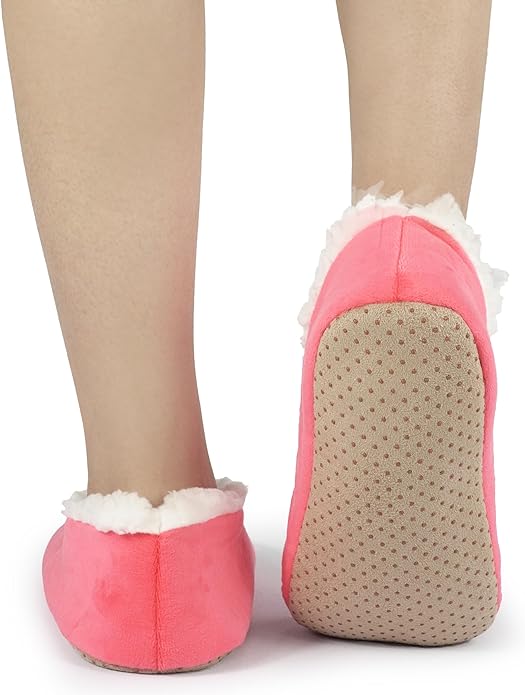BenSorts Fuzzy Slipper Socks for Women Funny House Slippers with Grips