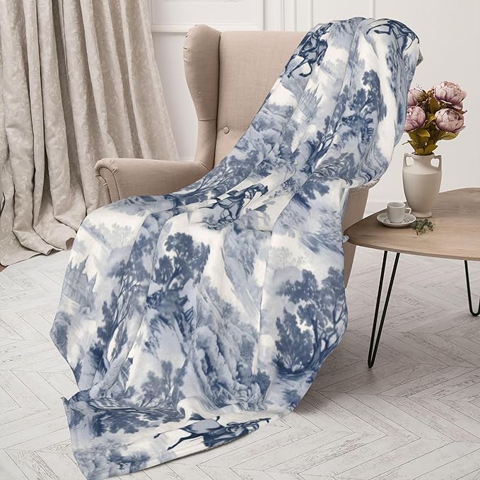 Western Cowboy Soft Throw Blanket Flannel Fleece Blankets Warm Cozy Lightweight Fuzzy Blanket for Bed Sofa Couch Home Decor 80"X60"