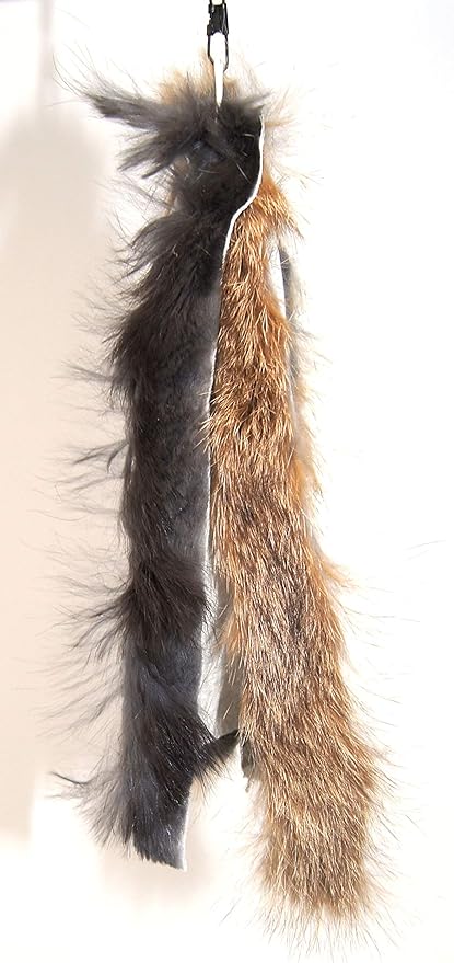 Ribbon, Leather and Fur Attachment Cat Toys - Fit Wildcat and Popular Bird and Catcher Type Wands/Poles (Rabbit Fur Chaser)
