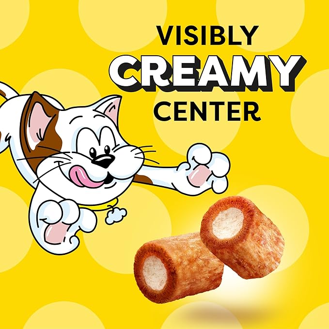 Temptations Tender Fills Grilled Salmon Flavor Crunchy and Soft Adult Cat Treats, 2.1 oz. Pouch (Pack of 12)