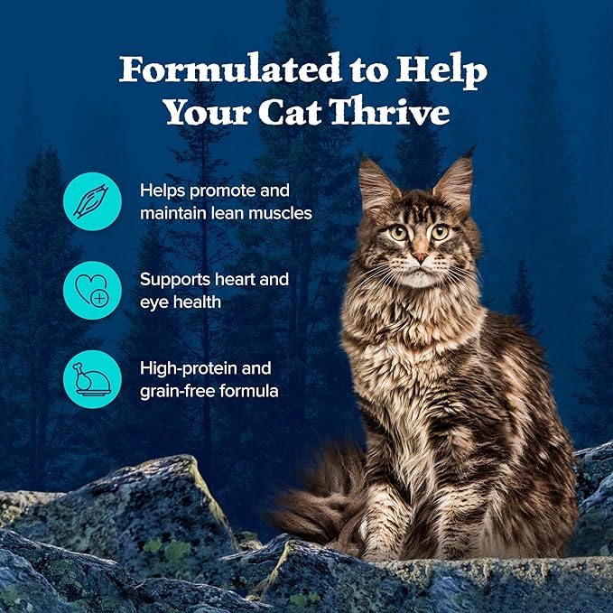 Blue Buffalo Wilderness Wild Delights Adult Flaked Wet Cat Food, High-Protein & Grain-Free, Made with Natural Ingredients, Chicken & Trout Recipe in Tasty Gravy, 3-oz Cans (24 Count)