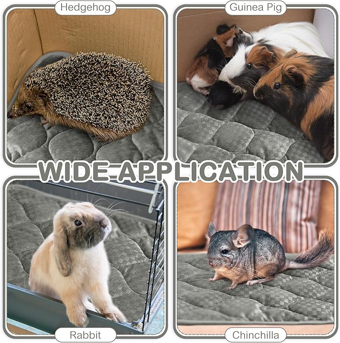 4 Pack Self Warming Cat Bed 16 x 20 Self Heating Cat Mat Warm Thermal Pet Pad Washable Dog Crate Pad Body Heat Dog Cat Bed Mat Blanket Non Slip Bottom for Outdoor Indoor Pets (Light Grey)