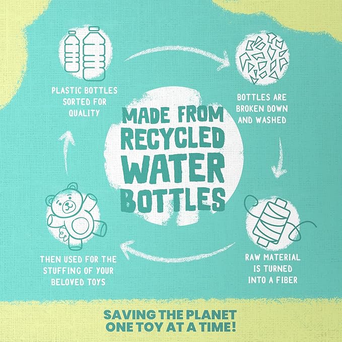 SnugArooz Cute Kat Caticorn Plush Dog Toy with Repair Patch – Soft, Durable and Squeaky Toy for Dogs - Blue