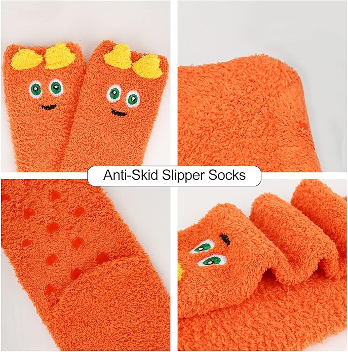 Benefeet Sox Cute Fuzzy Socks for Women Girls Fluffy Warm Cozy Novelty Slipper Socks Funny Animal Plush Sleeping Socks