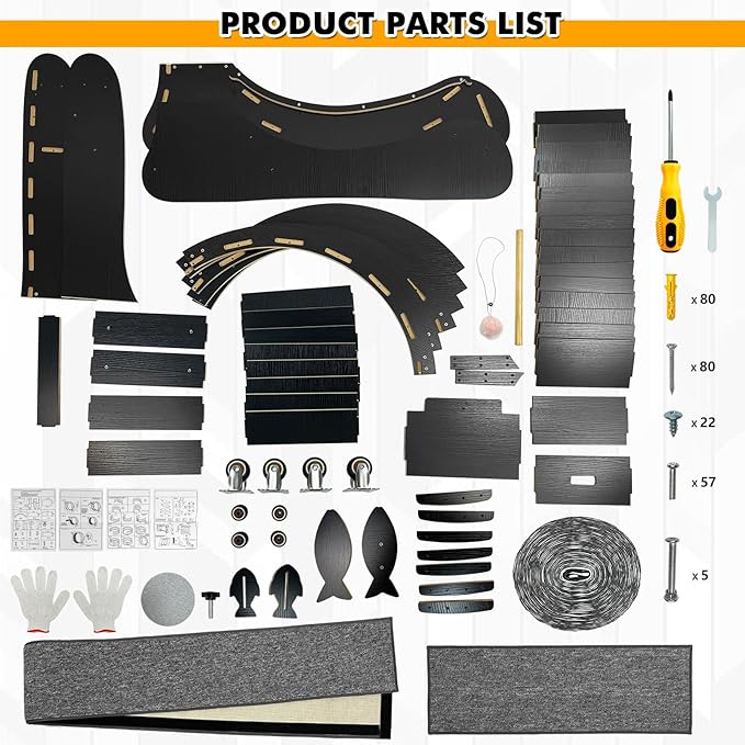 Upgraded 2 in 1 Cat Exercise Wheel，39.4" High Indoor Cat Running Wheel with Cat Scratcher, Cat Treadmill, TPE Silent Wheel, Wooden Cat Sport Exercise Wheel, Black