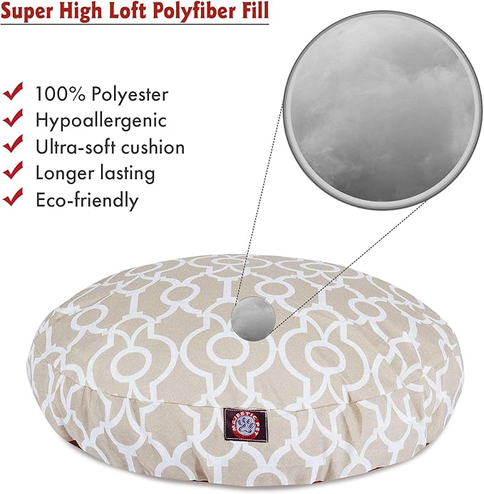 Majestic Pet Athens Sand Small Round Pet Bed