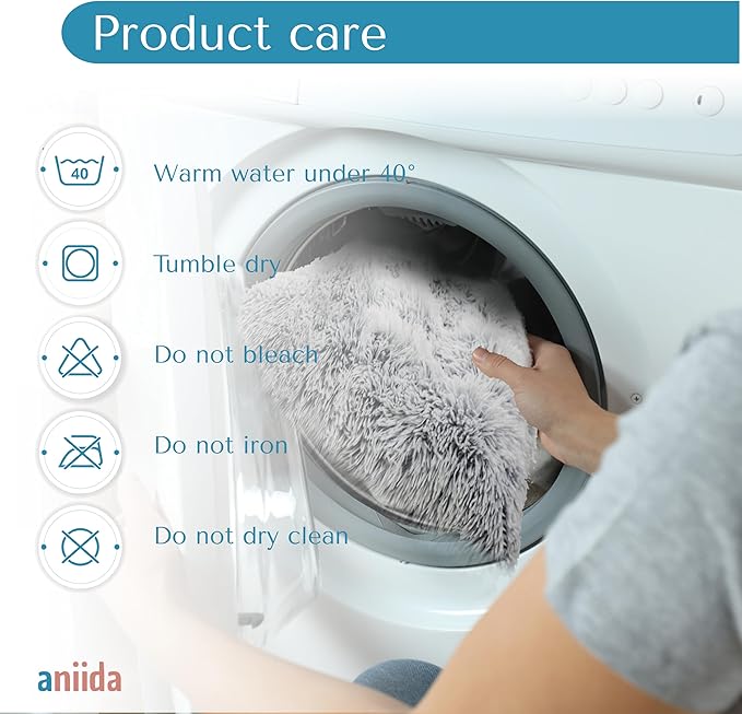 Washable Dog Cat Bed, Washable Pet Bed, Cat Beds for Indoor Cats, Dog Bed Medium Size Dog, Small Dog Bed, Comfortable Bed for Dogs and Cats (Small 25L x 19W x 5Th inches)