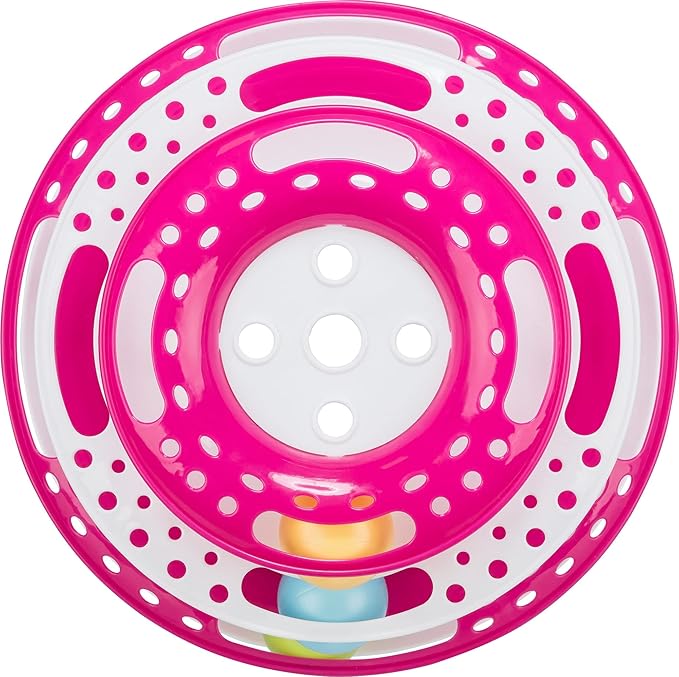 TRIXIE Catch The Balls Circle Track, Interactive Cat Toy, Cat, and Mouse Games, Pink (Pink/White)