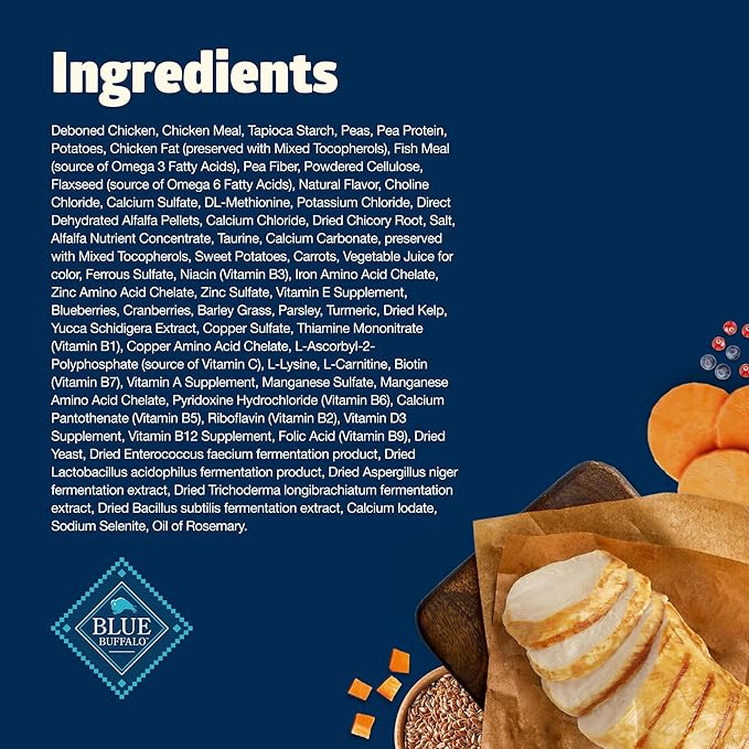 Blue Buffalo Freedom Grain-Free Adult Dry Cat Food, Complete & Balanced Nutrition for Indoor Cats, Made with Natural Ingredients, Chicken Recipe, 5-lb. Bag