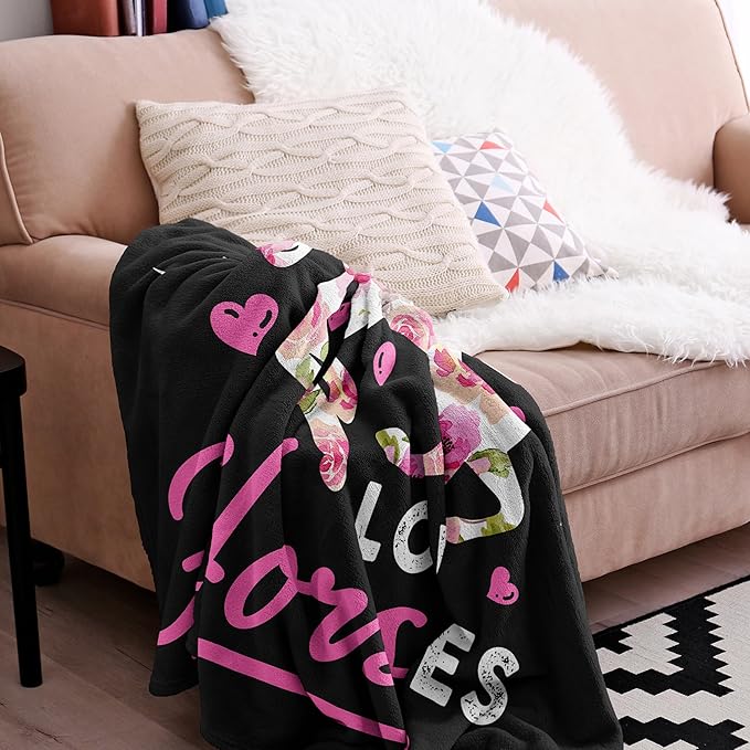 Horse Gifts for Girls Women, Horse Blanket for Girls, Just a Girl Who Loves Horses, Best Horses-Lover Stuff Birthday Christmas Ideas Blanket 40"X50"