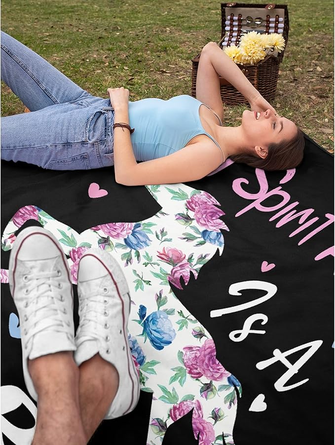 RAMEN BLANKET My Spirit Animal are Horses Blanket Throw Super Soft and Cozy Blankets for Home Decoration, Couch, Bed, Sofa 120 in x 90 in Extra Large for Family for All Seasons