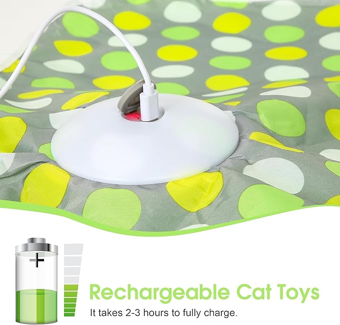 Cat Toys for Indoor Cats, Interactive Cat Toys for Kitten, Chirping & Motion Activate Automatic cat Toys, Cat Hunting Game Hide and Seek for Bored Adult Cats