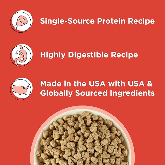 BIXBI Rawbble Freeze Dried Cat Food, Beef Recipe, 10 oz - 97% Meat and Organs, No Fillers - Pantry-Friendly Raw Cat Food for Meal, Treat or Food Topper - USA Made in Small Batches