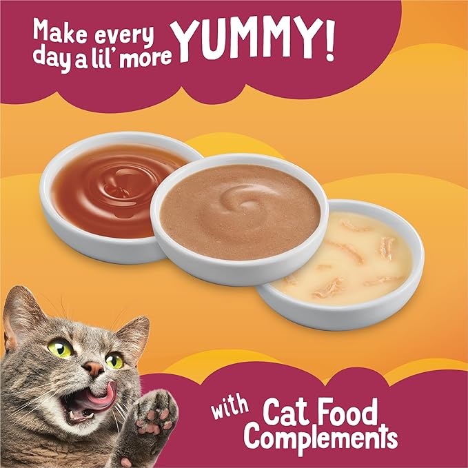 Friskies Purina Poultry Faves Lickable Cat Food Topper Variety Pack - 24 ct. Box