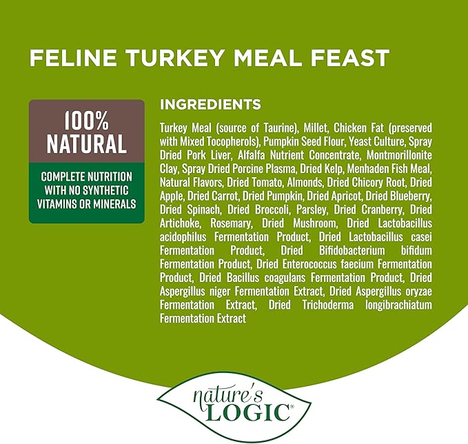 Nature's Logic Feline Turkey Meal Feast, 7.7lbs