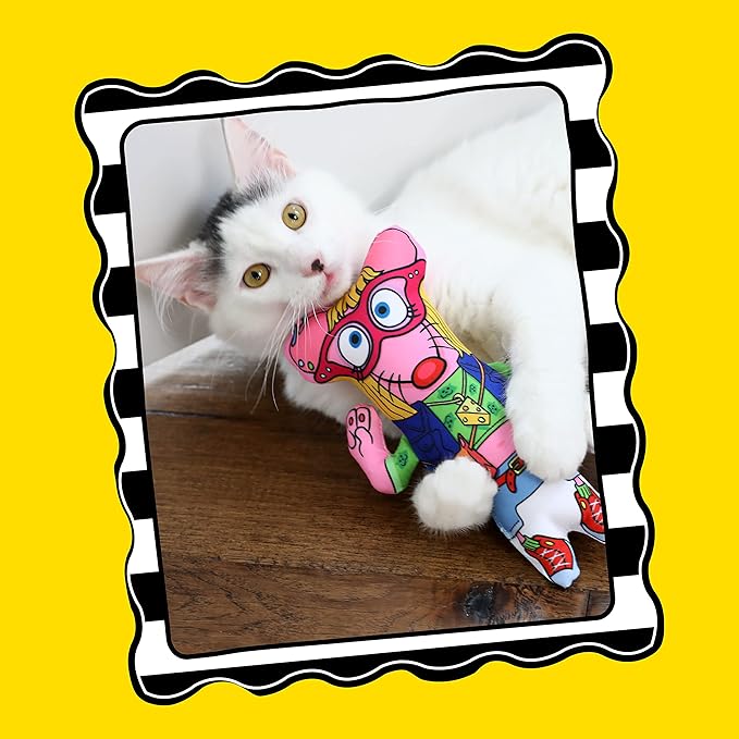 Fat Cat Mouse Hipster Kicker Cat Toy