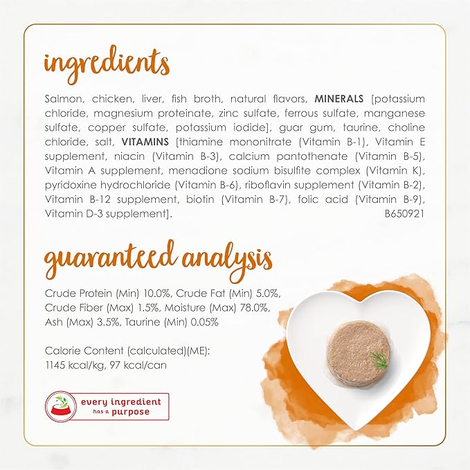 Purina Fancy Feast Wet Cat Food Pate Gourmet Naturals Wild Alaskan Salmon Recipe - (Pack of 12) 3 oz. Cans