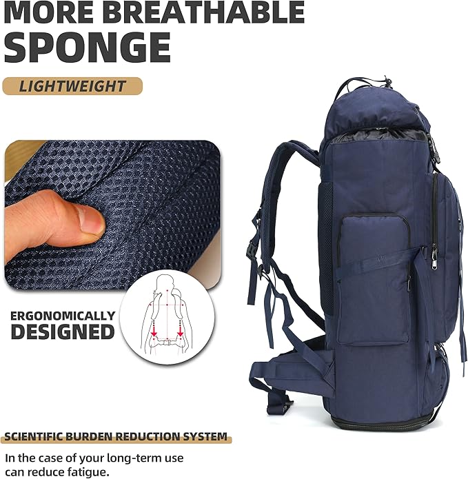 100L Camping Hiking Military Tactical Backpack Outdoor Climbing Sport Bags for Camping,Backpacking