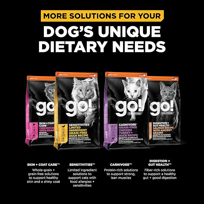 Go! Solutions Weight Management + Joint Care, Grain-Free Dry Cat Food, Chicken Recipe, 16 lb Bag
