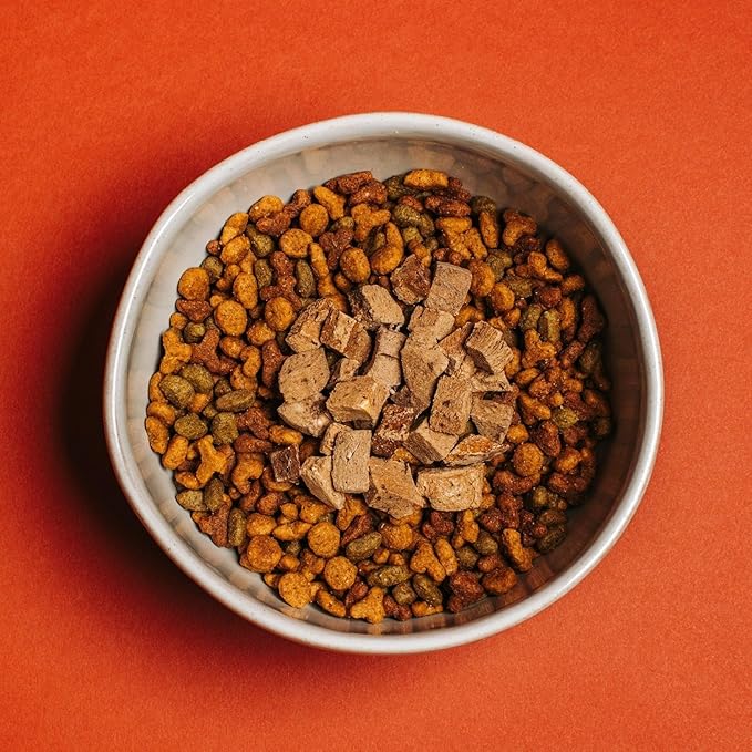 Premium Beef Liver Meal Mix-Ins, 2.5 oz - Cat Food Toppers - Freeze Dried Cat Food Mix Ins - Freeze Dried Cat Meal Toppers - Cat Food Topper for Dry Food