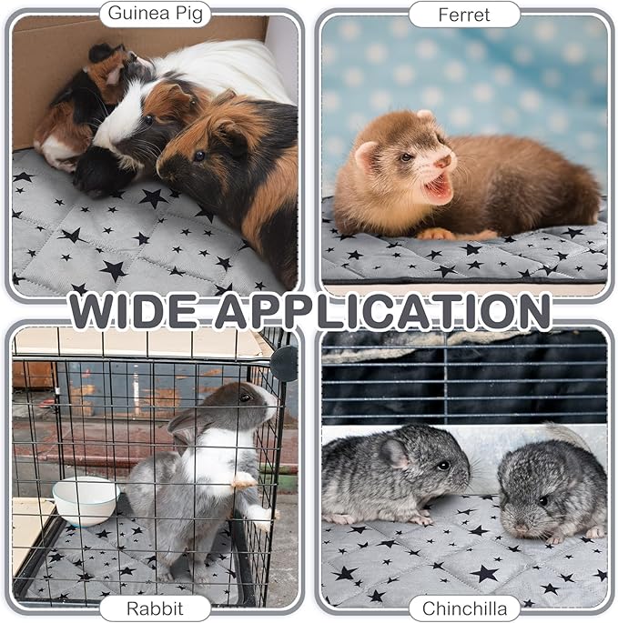 Namalu 4 Pack Self Warming Cat Bed Self Heating Cat Mat Star Pattern Soft Dog Crate Pad Thermal Pet Bed Mat Anti Slip Kennel Mat Washable Pet Warming Bed for Outdoor Indoor (20 x 27.5 Inch,Rectangle)