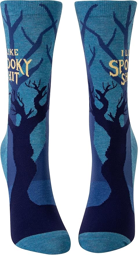 Blue Q Women's Funny Novelty Crazy Crew Socks with Sayings