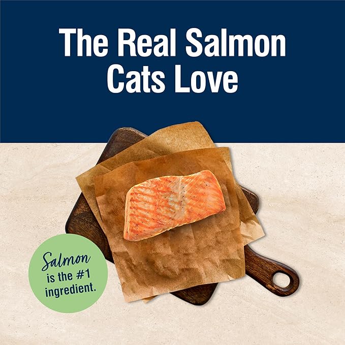 Blue Buffalo True Solutions Perfect Skin & Coat Natural Dry Food for Adult Cats, Salmon, 11-lb. Bag