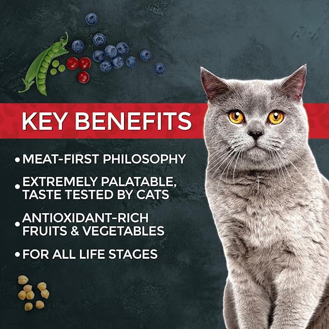 Fussie Cat Market Fresh Chicken & Turkey Recipe, Dry Cat Food, 10lb Bag