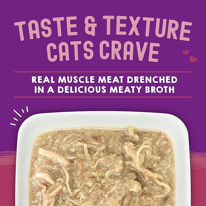 Stella & Chewy's Carnivore Cravings Savory Shreds Wet Cat Food Pouches – Grain Free, Protein Rich Meal, Topper or Treat – Chicken & Tuna Recipe (2.8 Ounce Pouches, Case of 12)