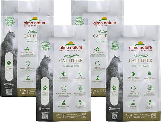 almo nature Cat Litter 2,27 Kg/5 lb (76) (Pack of 4)