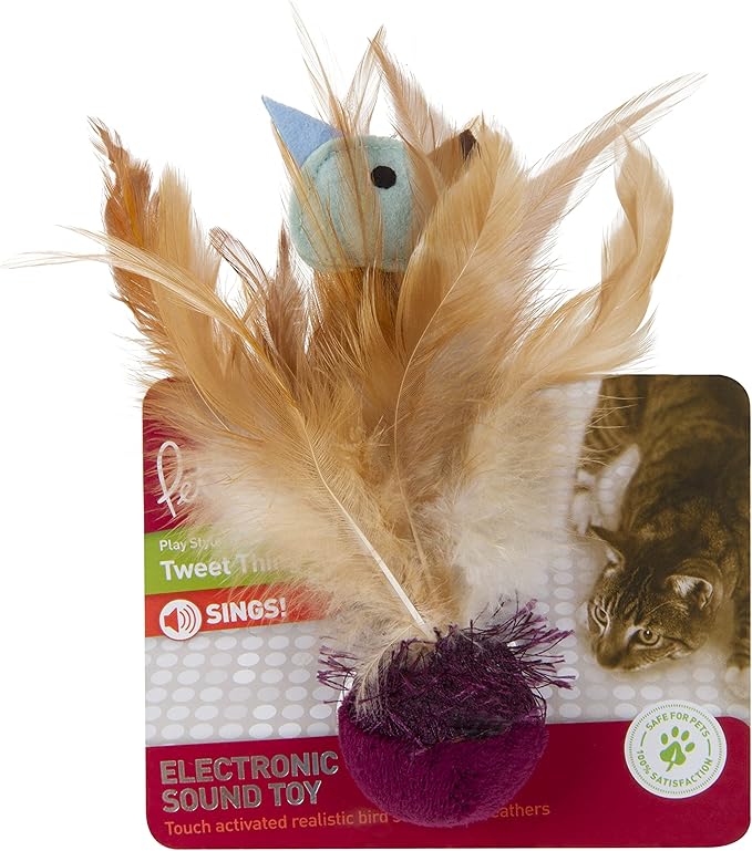 Petlinks Tweet Thing Electronic Sound Cat Toy, Battery Powered - Purple, One Size